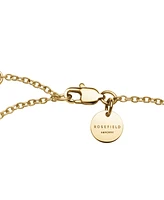 Rosefield Emerald Duo Bracelet In 14K Yellow Gold Plated Stainless Steel