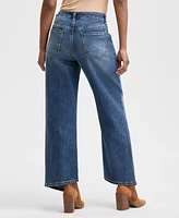 And Now This Women's Seamfront Asymmetric Wide-Leg Jeans, Exclusively at Macy's