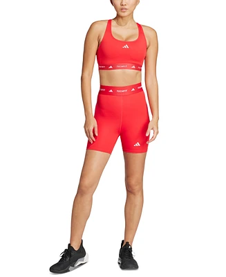 adidas Women's Medium-Impact Logo-Band Sports Bra