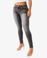 True Religion Women's Jennie Skinny Big T Flap Jeans