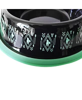 Non-Skid Boho Stainless Steel Dog Bowl – with Whimsical Unicorn Design