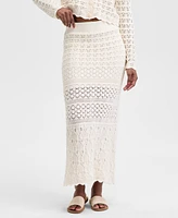 And Now This Women's Crochet Scalloped-Hem Maxi Skirt, Exclusively at Macy's