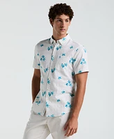 Original Penguin Men's Floral Print Button-Down Shirt