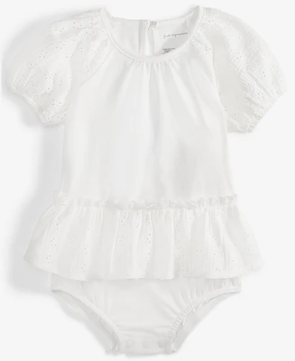 First Impressions Baby Girls Eyelet-Detail Sunsuit, Exclusively at Macy's