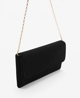 Mango Women's Flap Chain Bag