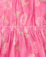 First Impressions Baby Girls Rose-Print Tulle Dress & Bloomer, 2 Piece Set, Exclusively at Macy's