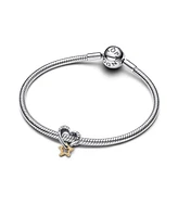 Pandora Two-Tone Sterling Lucky Star Heart Charm