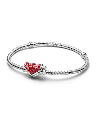 Pandora Sterling Silver Stranger Things Clasp Snake Chain Bracelet