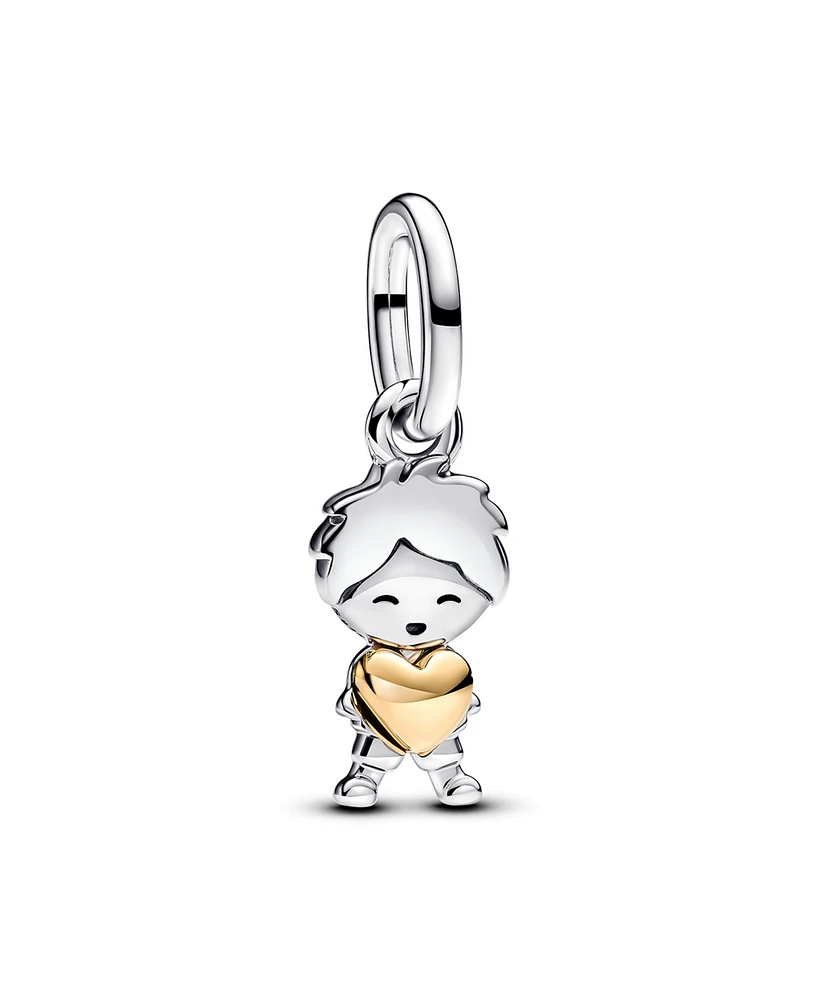 Pandora Two-Tone Happy Boy Dangle Charm