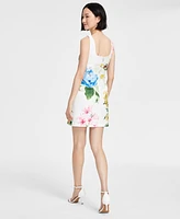 Karl Lagerfeld Paris Women's Floral Print Sleeveless Sheath Dress
