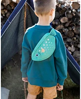 Deux par Deux Kids Unisex Fish Fanny Pack Green - Toddler|Child