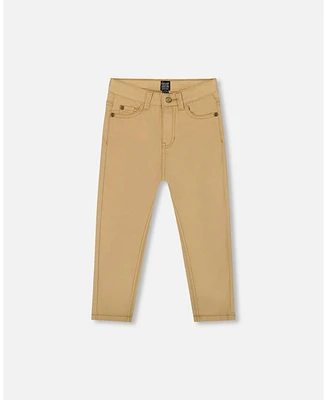 Deux par Big Boys Stretch Twill Pants Light Golden Beige