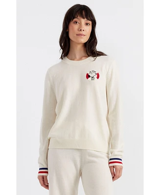 Chinti and Parker Women's & Snoopy Nautical Wool Cashmere Sweater