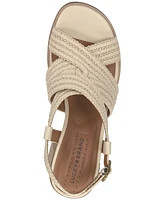 Lucky Brand Women's Sasina Woven Strappy Block-Heel Dress Sandals