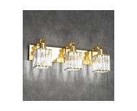 gaomon Modern Crystal Bathroom Vanity Lights Gold Bathroom Light Fixtures Crystal Vanity Shower Lights Over Mirror