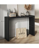 Lovmor 46.22 in. Rectangle Solid Wood Farmhouse Console Table or Living Room, Hallway, Foyer, Entryway