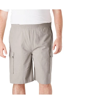 KingSize Big & Tall Full Elastic Waist Gauze Cargo Shorts