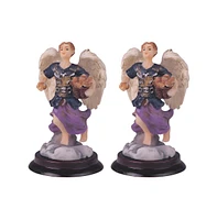 Fc Design "2-pc Set" 6"H Archangel Barachiel Statue Chief of The Guardian Angels Holy Figurine Angel of Blessings Figurine Statue Ornament and Perfect