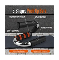 Squatz Pull-Up and S-Type Push-Up Bars for Strength Training and Home Workouts