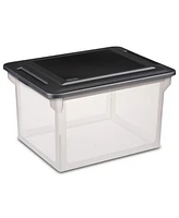 Sterilite 18689004 Versatile Clear Organizing Storage File Box w/ Lid (16 Pack)