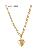 Jessica Simpson Gold-Tone Layered Necklace with Heart and Turquoise Accents