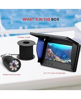 Pyle 4.3'' Digital Marine Camera & Monitor System, IP68 Waterproof, Night Vision