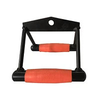 Squatz Double D Row Handle Cable Attachment with Non-Slip Grip