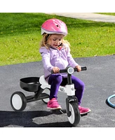 Kuyotq Toddler Convertible Trike with 86° Limited Steering Angle and Carbon Steel Frame