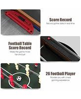 Kuyotq 48 Inch 3-In-1 Multi Combo Game Table with Soccer for Game Rooms