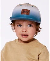 Deux par Deux Baby Boys Printed Cap Bluish Gray And Beige