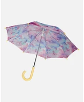 Deux par Deux Girl Printed Umbrella Butterflies On Multicolored Background - Toddler|Child