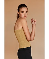 Crescent Women's Rey Lurex Corset Top