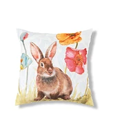 C&F Home 18" x 18" Sitting Bunny Easter Indoor/Outdoor Throw Pillow