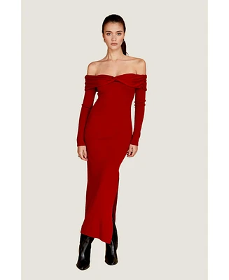 Crescent Women's Ember Off Shoulder Sweater Dress