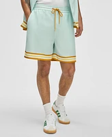 Mode of One Men's Twill Striped-Trim Pull-On Shorts, Exclusively at Macy's