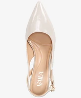 Vaila Shoes Women's Clover Slingback Pumps - Extended Sizes 9-14