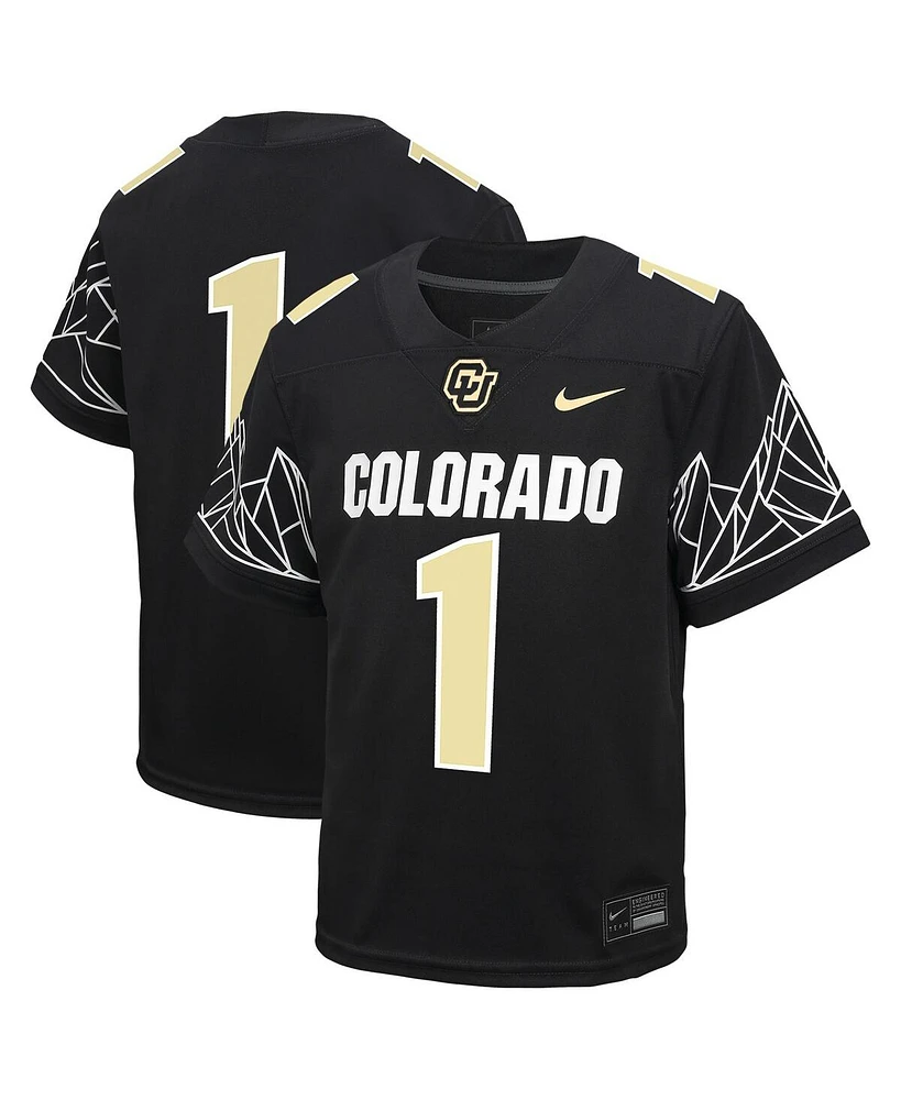 Nike Preschool 1 Black Colorado Buffaloes Untouchable Football Jersey