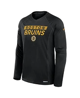 Fanatics Men's Black Boston Bruins Authentic Pro Rink Tech Long Sleeve T-Shirt