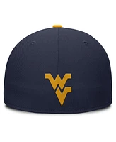 Nike Men's Navy/Gold West Virginia Mountaineers Two-Tone Primetime Performance Fitted Hat