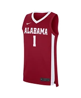 Nike Men's 1 Crimson Alabama Tide Road Replica Jersey