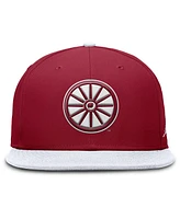 Jordan Men's Crimson/White Oklahoma Sooners Two-Tone Primetime Performance Fitted Hat