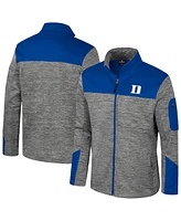 Colosseum Men's Gray/Royal Duke Blue Devils Guard Full-Zip Jacket