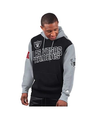 Starter Men's Black Las Vegas Raiders Extreme Pullover Hoodie