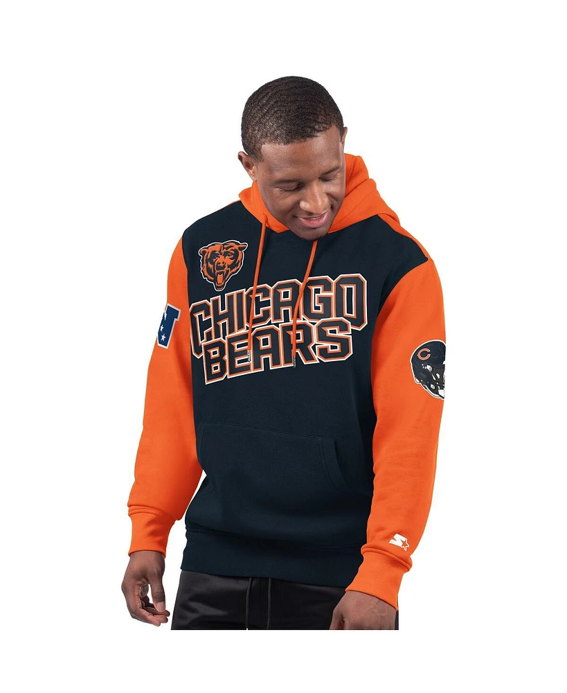 Starter Men's Navy Chicago Bears Extreme Pullover Hoodie