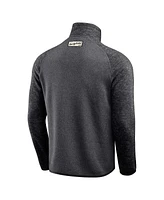 Fanatics Men's Black Pittsburgh Steelers Tonal Quarter-Zip Jacket