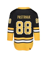 Outerstuff Big Boys and Girls David Pastrnak Black Boston Bruins 100th Anniversary Premier Player Jersey