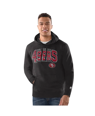 Starter Men's Charcoal San Francisco 49ers Vintage Pullover Hoodie