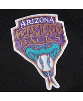 Mitchell & Ness Men's Randy Johnson Black Arizona Diamondbacks Cooperstown Collection Mesh Batting Practice Button-Up Jersey