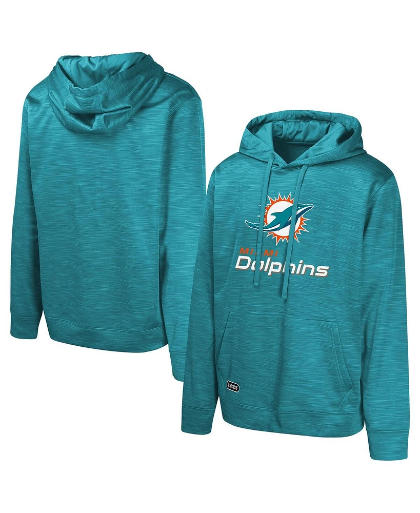 Outerstuff Men's Aqua Miami Dolphins Streak Fleece Pullover Hoodie