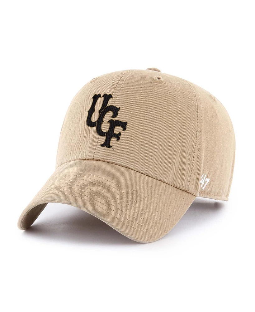'47 Brand Men's Khaki Ucf Knights Vault Clean Up Adjustable Hat